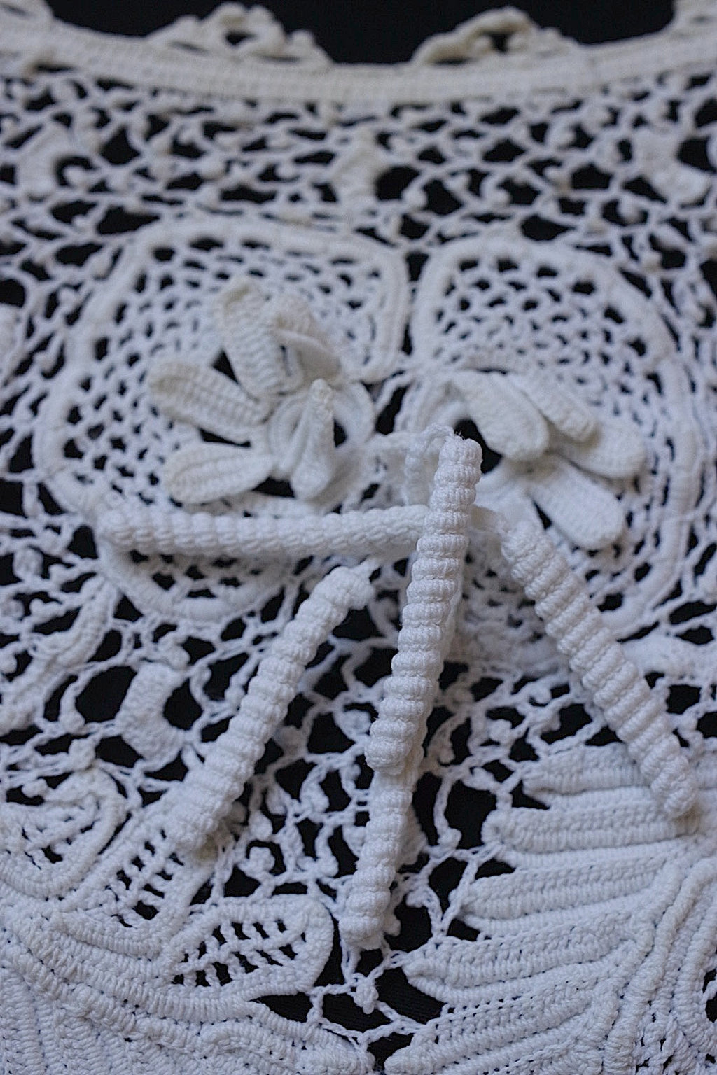 アンティークレース dentelle antique　クロシェ襟 .FR a l'epoque