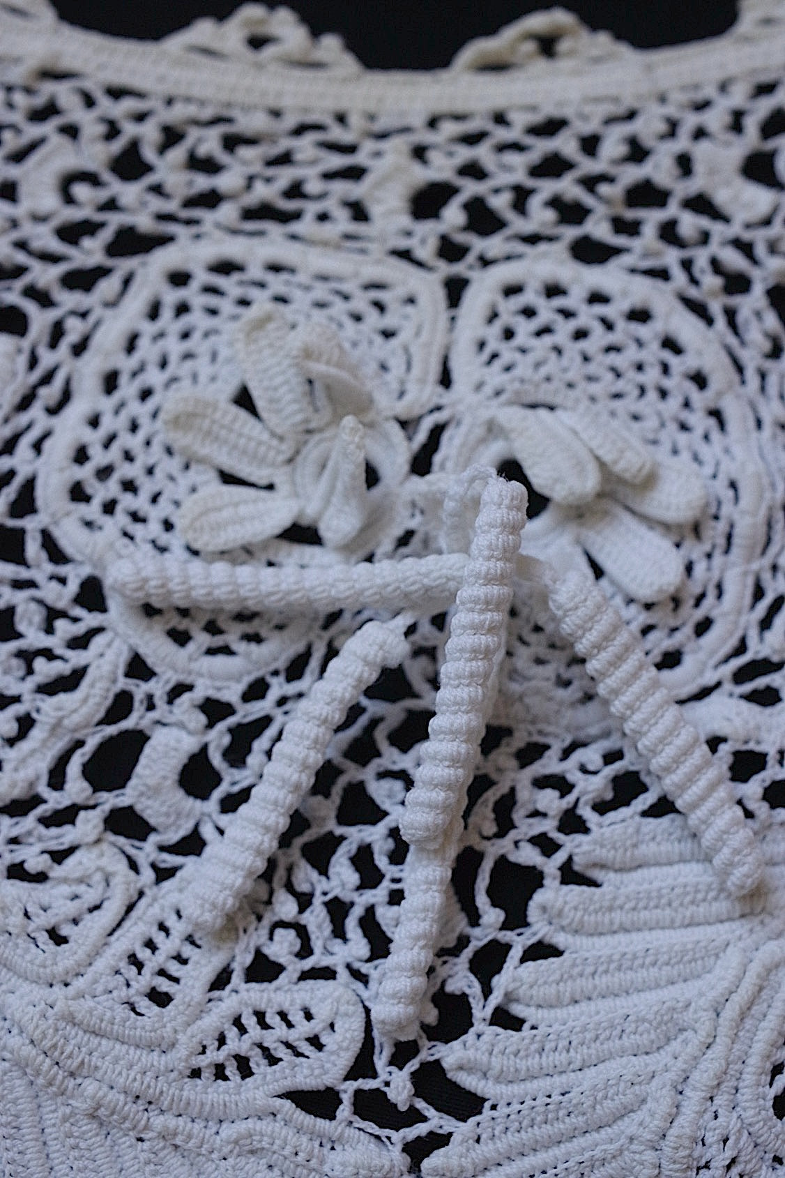 アンティークレース dentelle antique　クロシェ襟 .FR a l'epoque