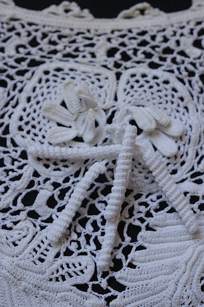 アンティークレース dentelle antique　クロシェ襟 .FR a l'epoque