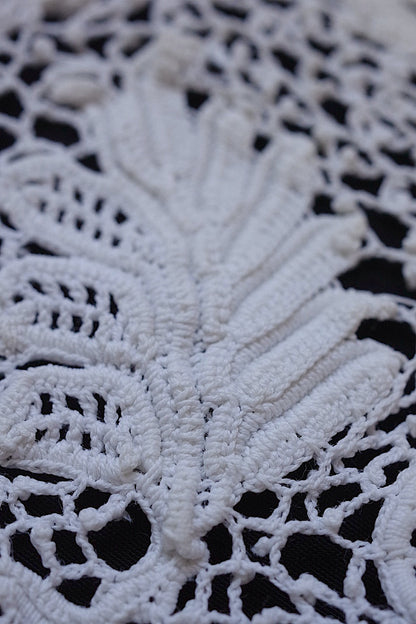 アンティークレース dentelle antique　クロシェ襟 .FR a l'epoque