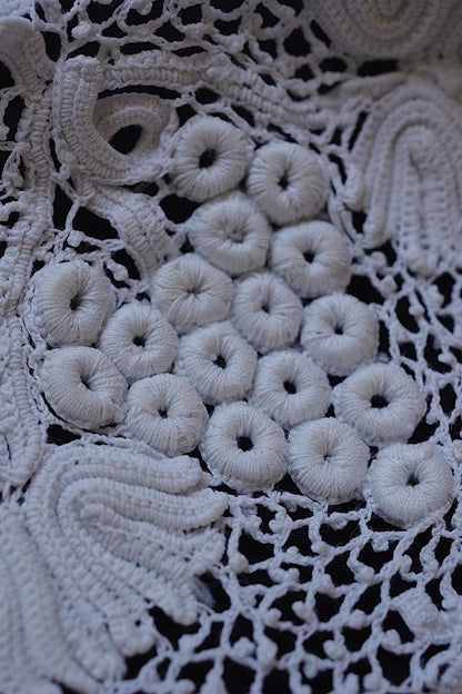 アンティークレース dentelle antique　クロシェ襟 .FR a l'epoque