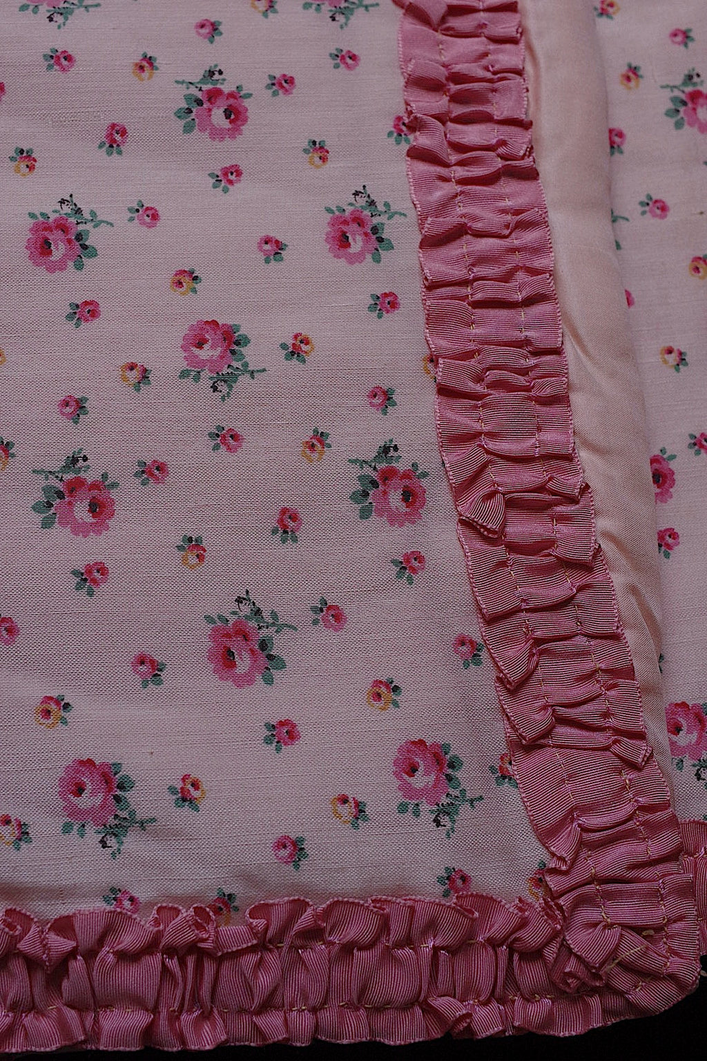 アンティーククッション型ポシェット  tissu antique　小花がら生地 クッション .FR a l'epoque