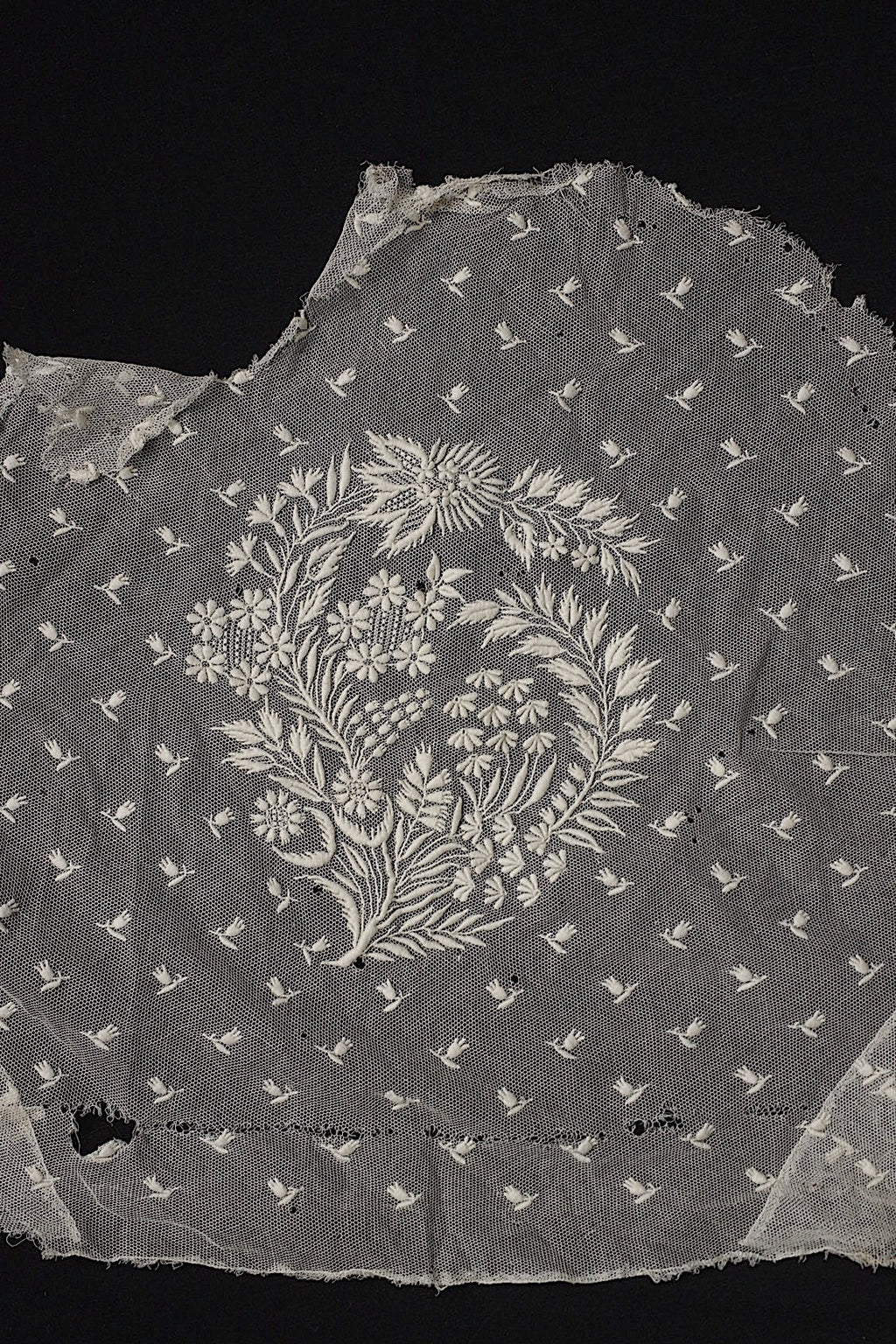 アンティークレース dentelle antique 刺繍ハギレ＋ベール .FR a l'epoque