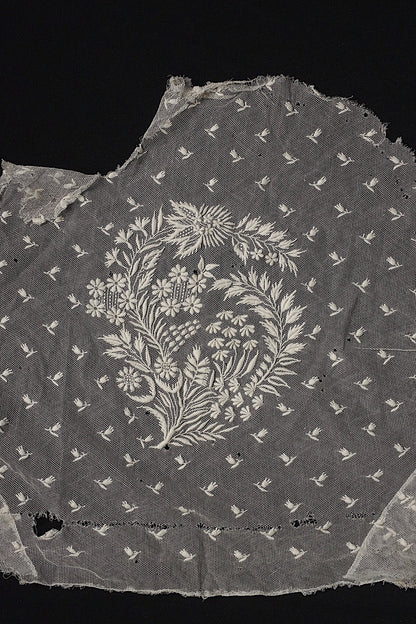 アンティークレース dentelle antique 刺繍ハギレ＋ベール .FR a l'epoque