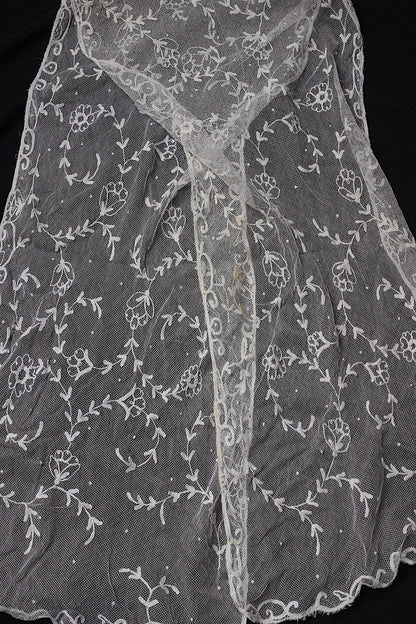 アンティークレース dentelle antique 刺繍ハギレ＋ベール .FR a l'epoque