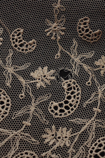 アンティークレース dentelle antique 　204cm＋190cm .FR a l'epoque