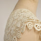 アンティークレース　dentelle antique  antique lace　クロシェ幅広襟 .FR a l'epoque