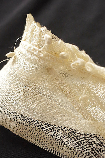 アンティークレース　dentelle antique  antique lace　ジャボ .FR a l'epoque