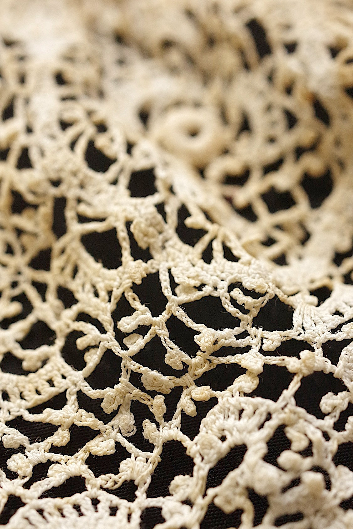 アンティークレース　antique dentelle クロシェレースハギレ .FR a l'epoque