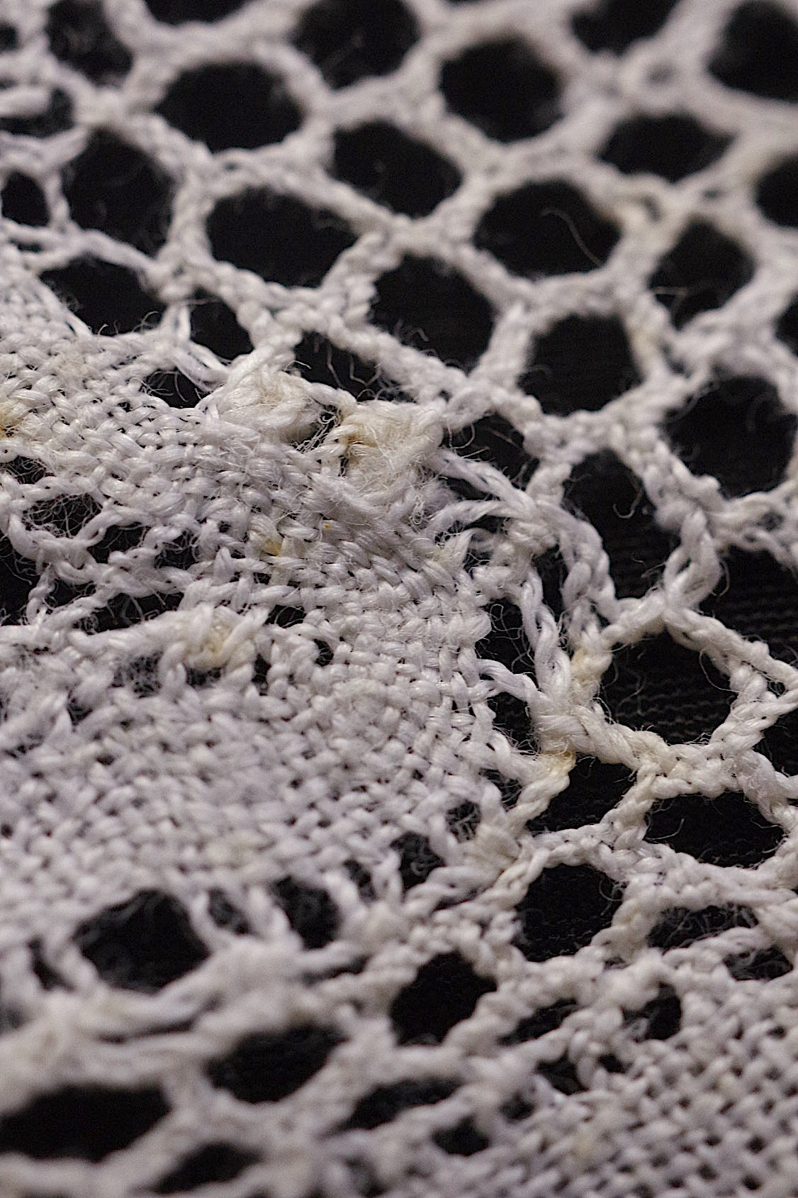 アンティークレース　antique dentelle　166cm 幅広 .FR a l'epoque