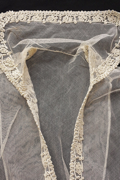 アンティークレース　antique dentelle　plastron lot .FR a l'epoque