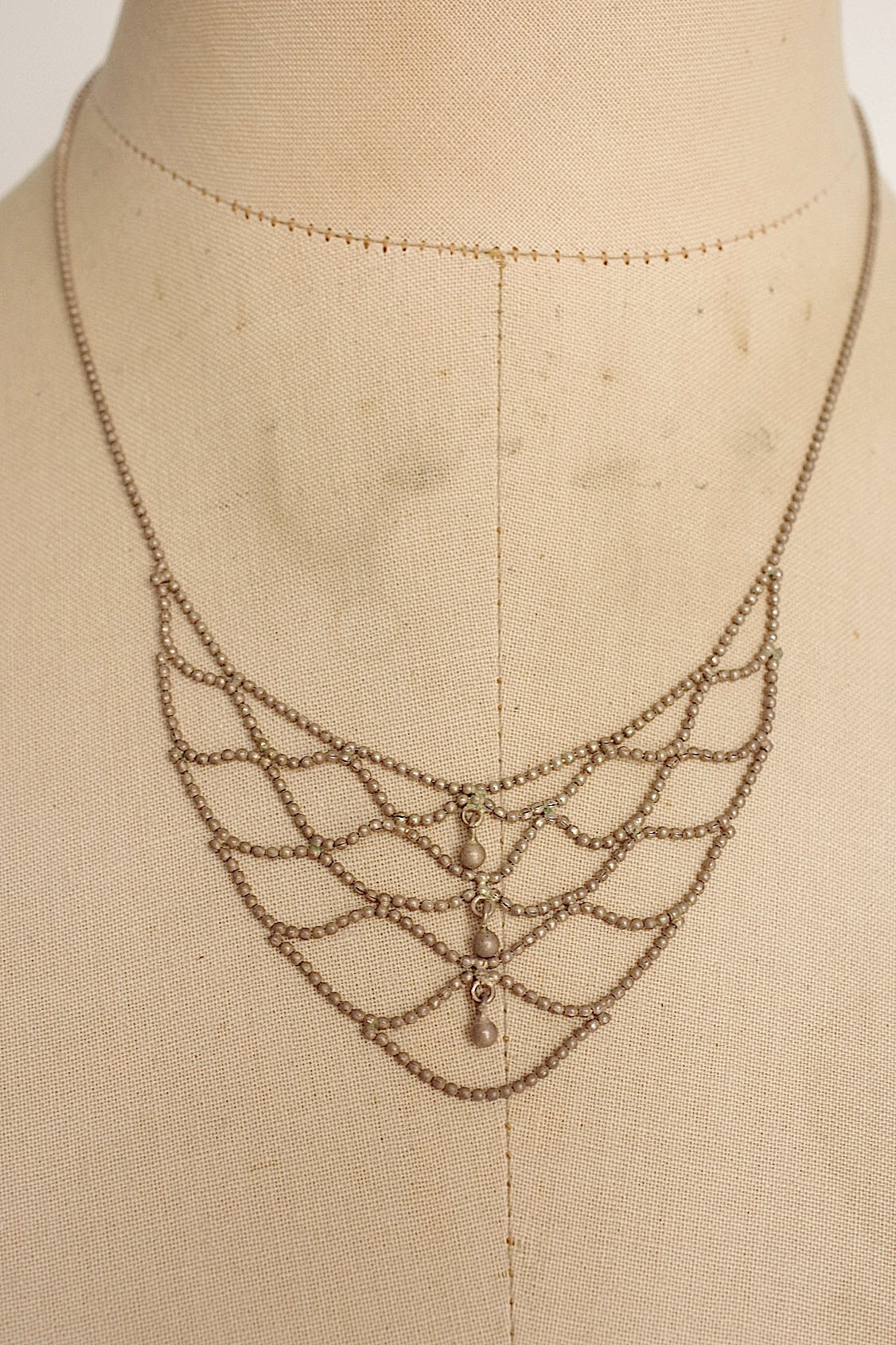 アンティークアクセサリー　collier antique アンティークチェーンネックレス .FR a l'epoque