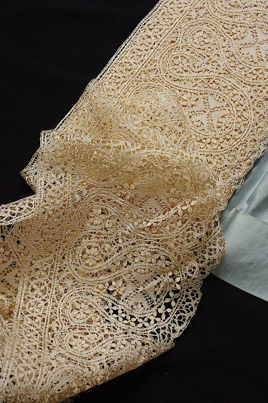 アンティークレース　dentelle antique lace マルタレース par 2m .FR a l'epoque