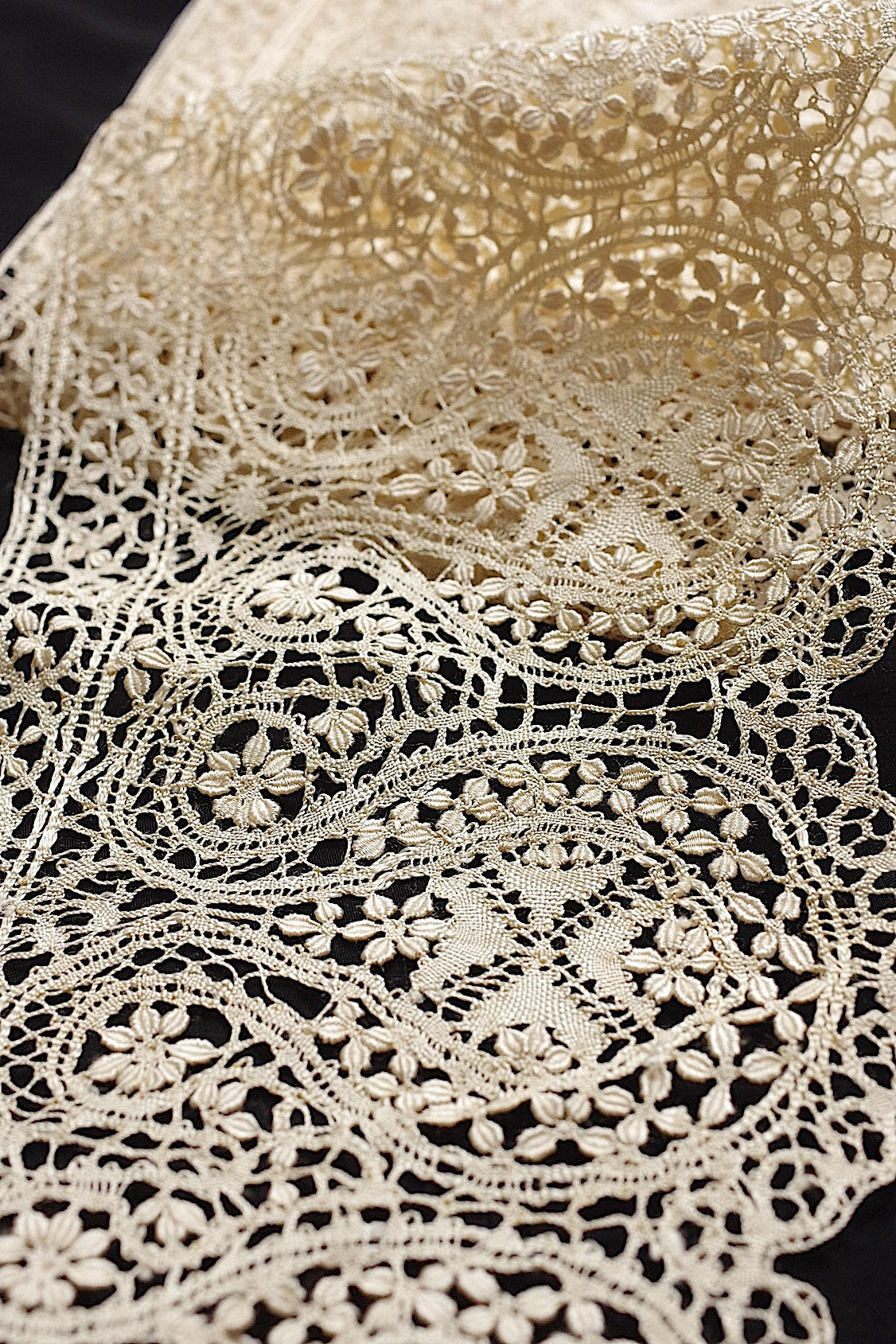 アンティークレース　dentelle antique lace マルタレース par 2m .FR a l'epoque