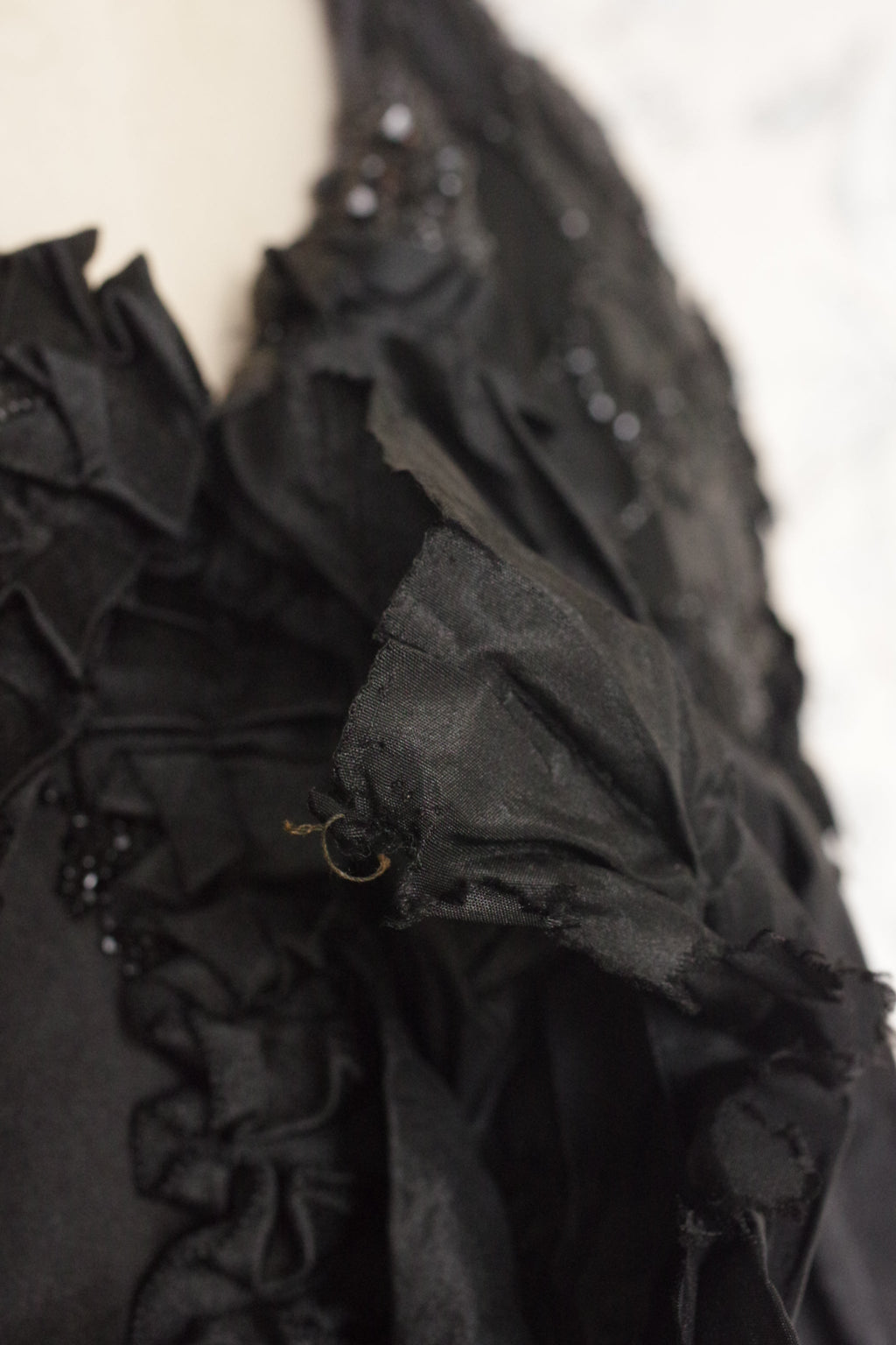 アンティークケープ　vêtement antique cape noir .FR a l'epoque