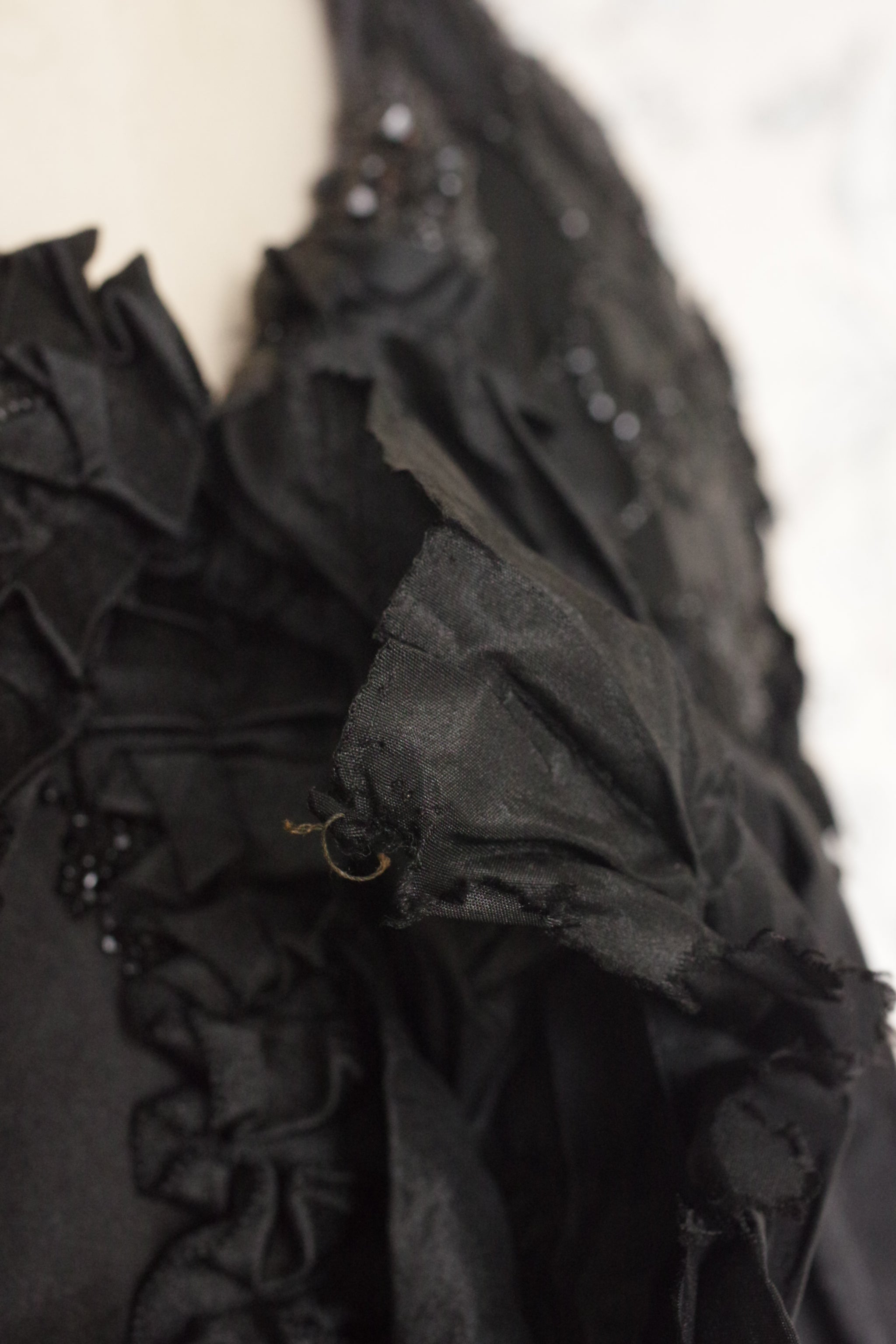 アンティークケープ　vêtement antique cape noir .FR a l'epoque