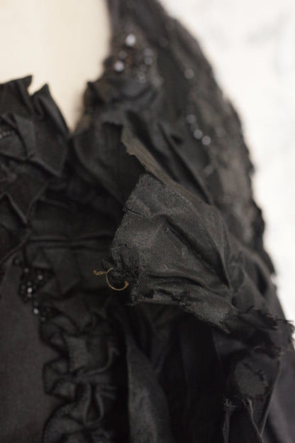 アンティークケープ　vêtement antique cape noir .FR a l'epoque