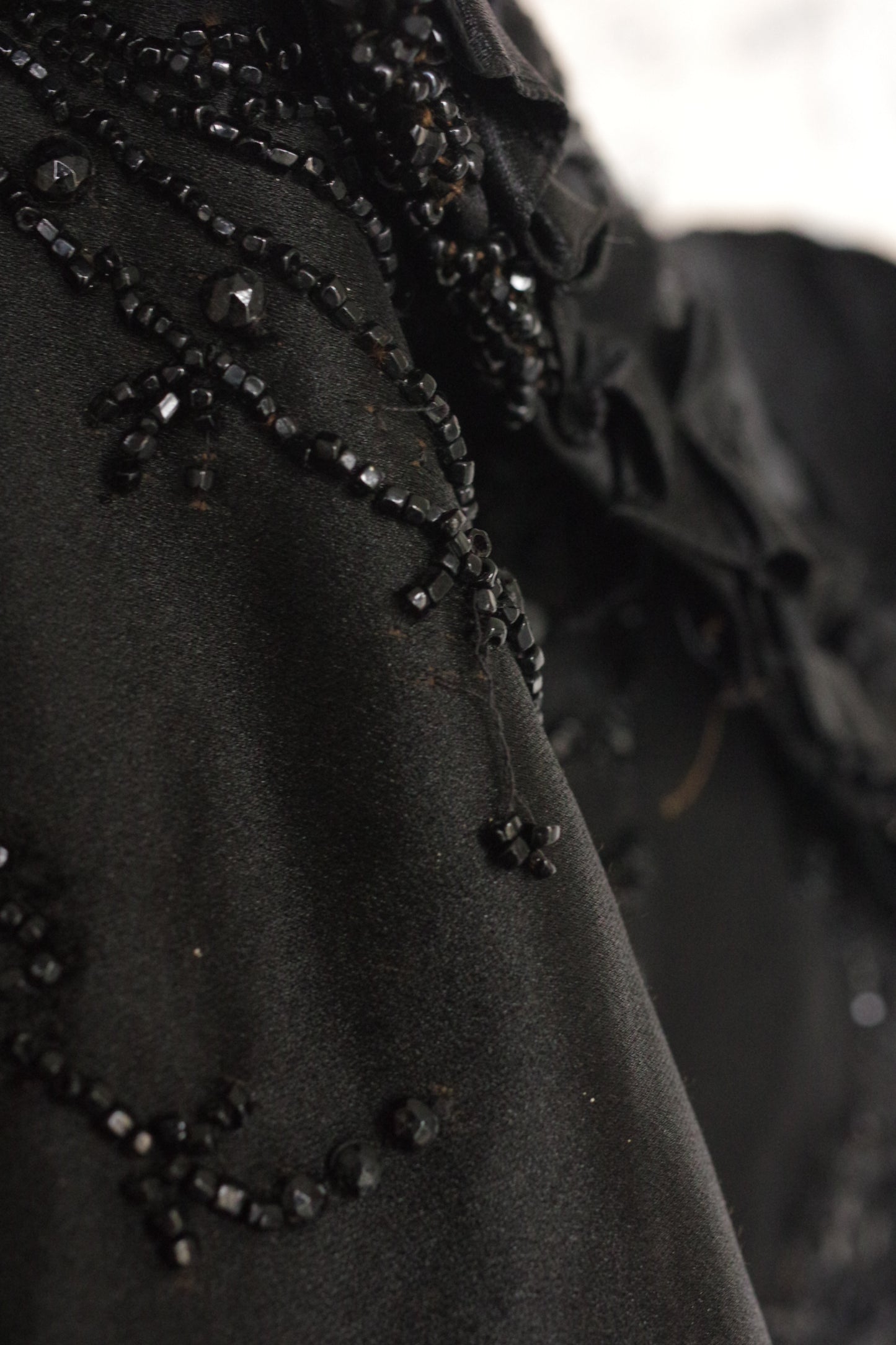 アンティークケープ　vêtement antique cape noir .FR a l'epoque