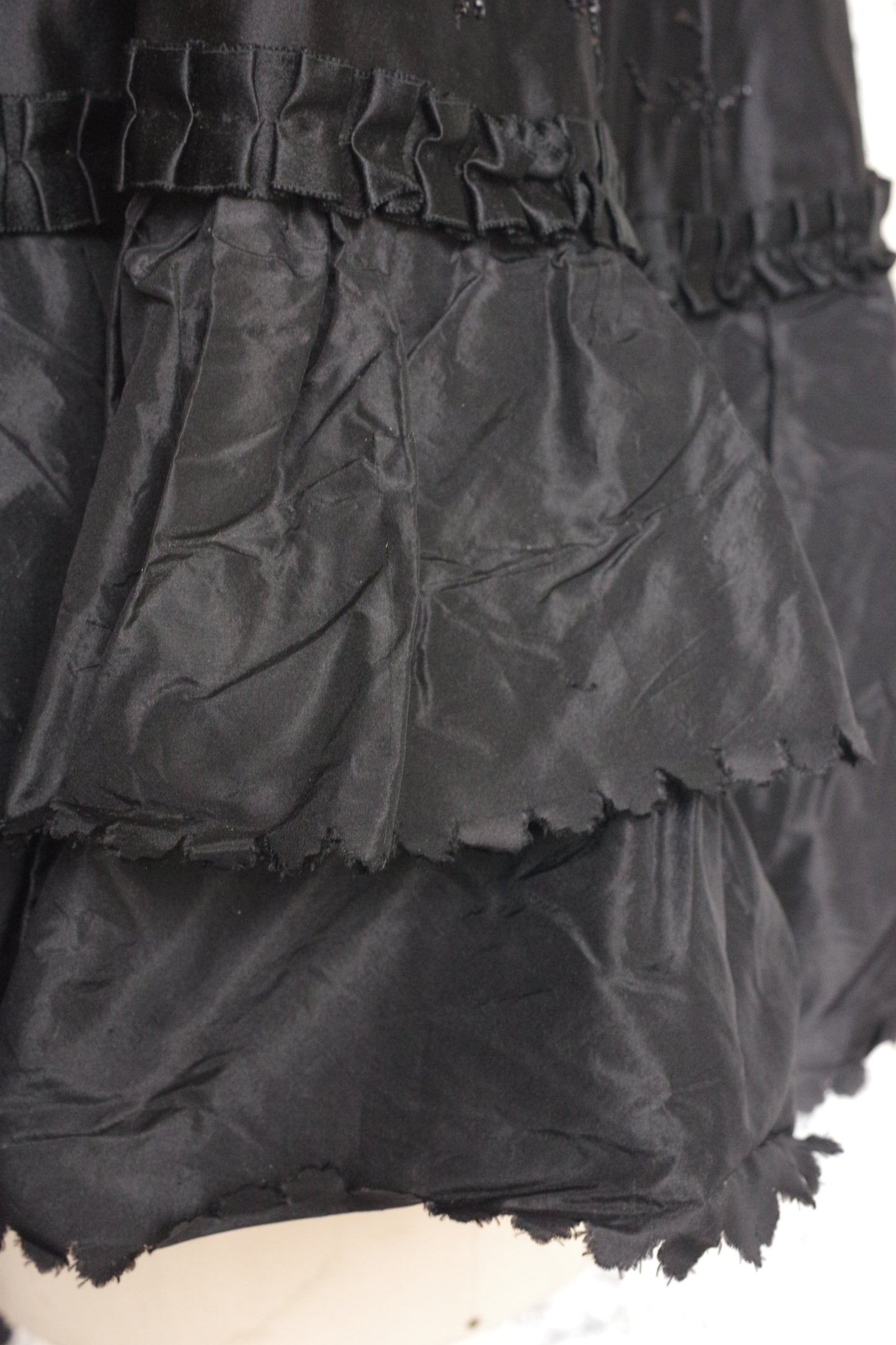 アンティークケープ　vêtement antique cape noir .FR a l'epoque