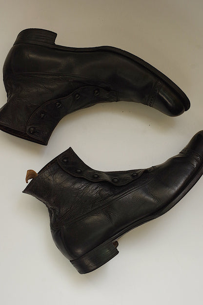 アンティークメンズブーツ　bottines antique .FR a l'epoque