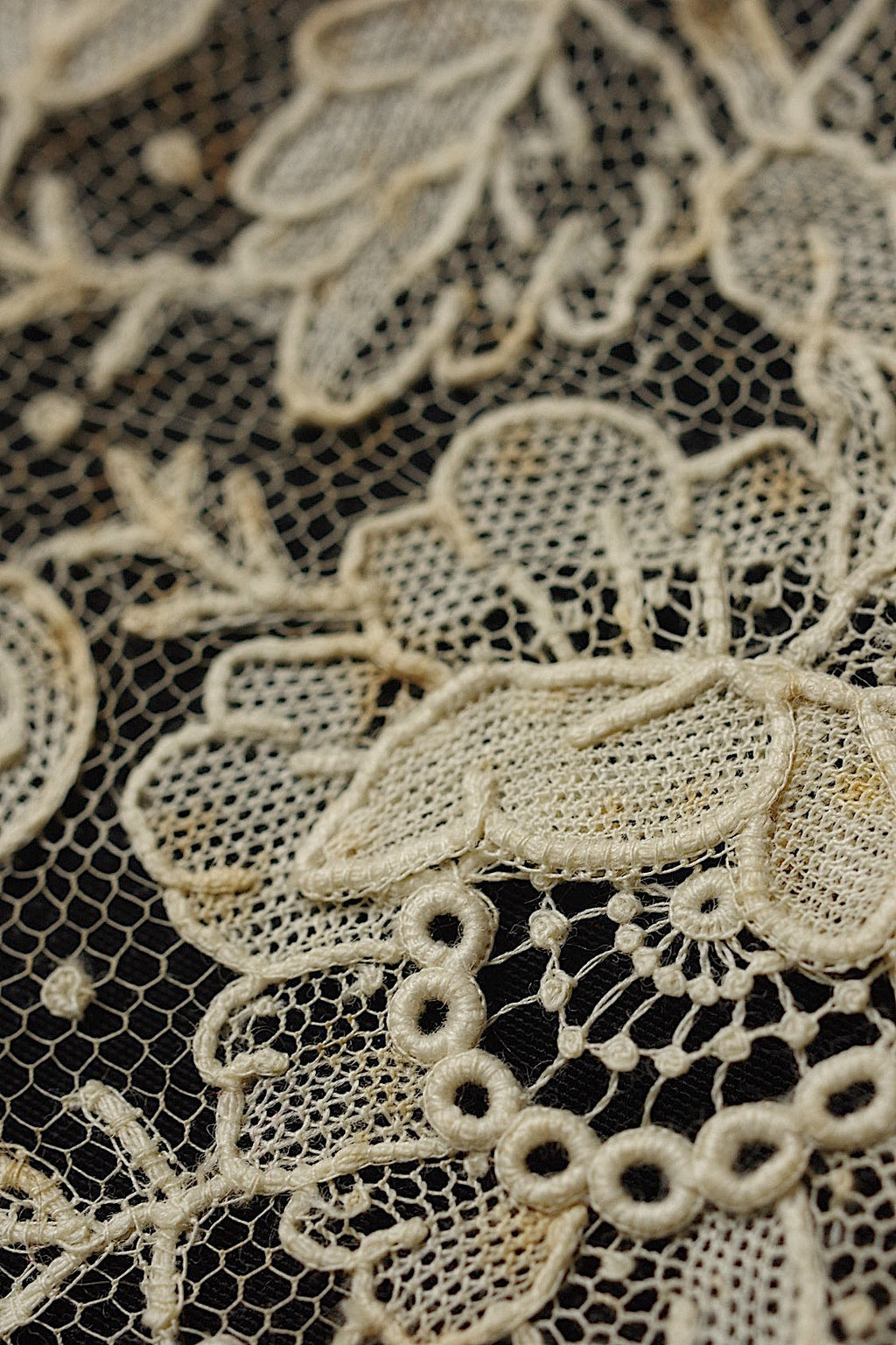 アンティークレース　antique dentelle ニードルブリュクセル　60cm .FR a l'epoque