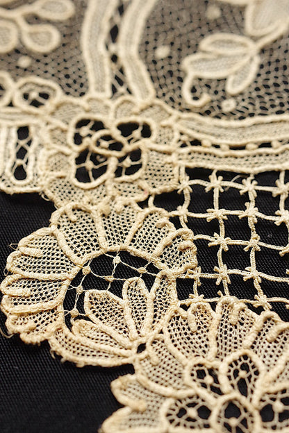 アンティークレース　antique dentelle ニードルブリュクセル　57cm .FR a l'epoque