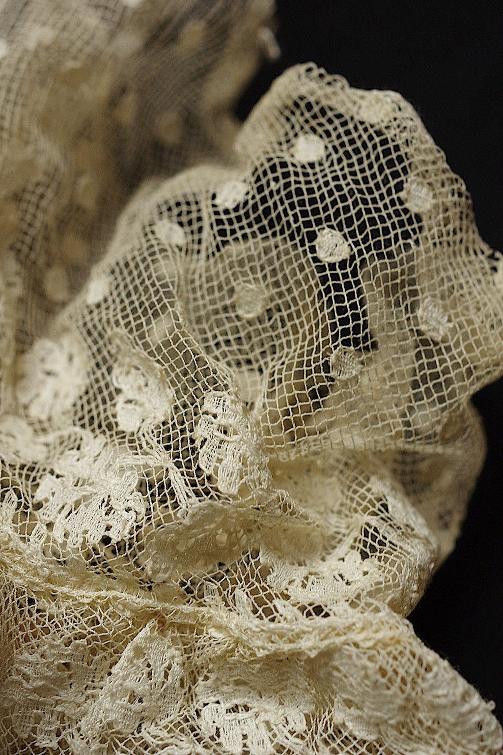 アンティークレース　antique dentelle ハギレlot　素材用 .FR a l'epoque