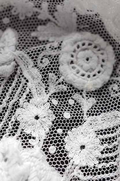 アンティークレース　antique dentelle ボネ lots2 .FR a l'epoque