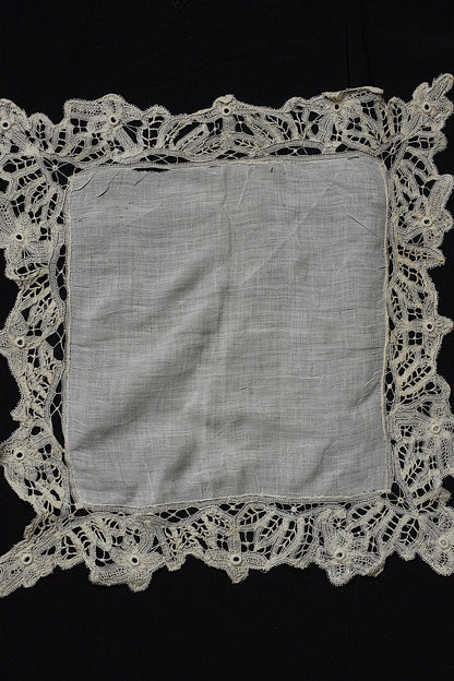 アンティークレース　antique dentelle ハンカチlot .FR a l'epoque