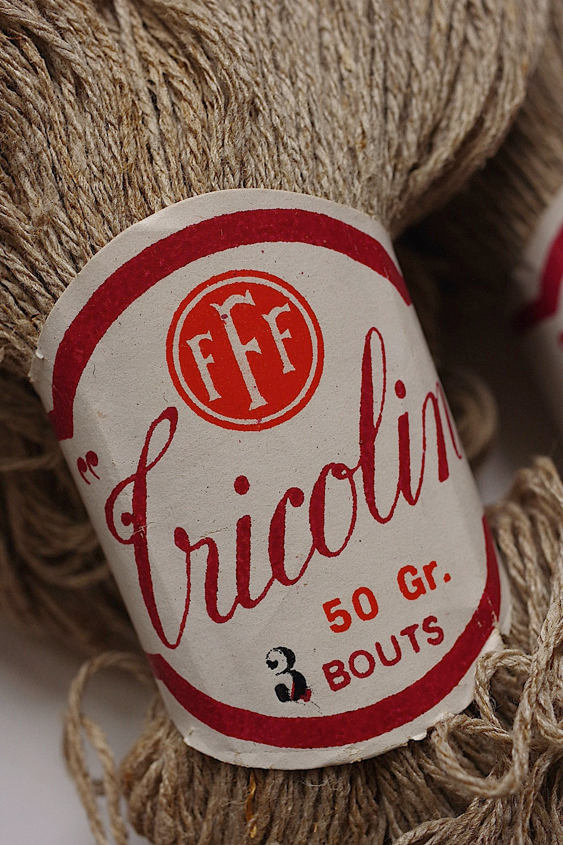 ヴィンテージ糸　vintage linen a tricot .FR a l'epoque