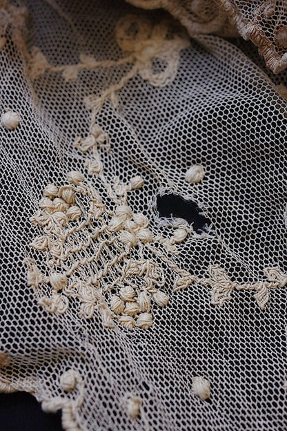 アンティークレース　antique dentelle 280cm .FR a l'epoque