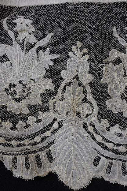 アンティークレース　antique dentelle bas l'aube 314cm .FR a l'epoque