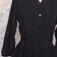 アンティークジャケット　vêtement antique black jacket .FR a l'epoque