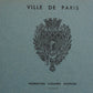 アンティークノート　cahier antique VILLE DE PARIS .FR a l'epoque