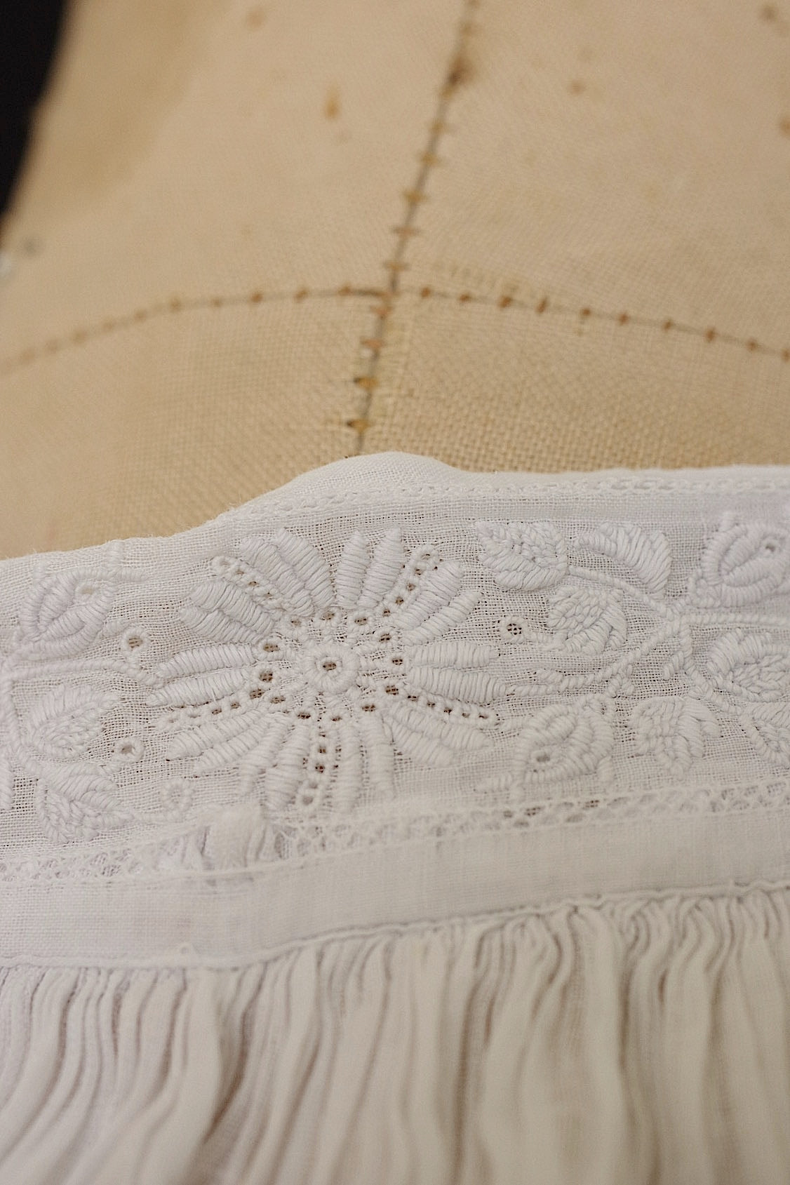 アンティーク教会チュニック　vêtement antique surplis Church Smock1 .FR a l'epoque