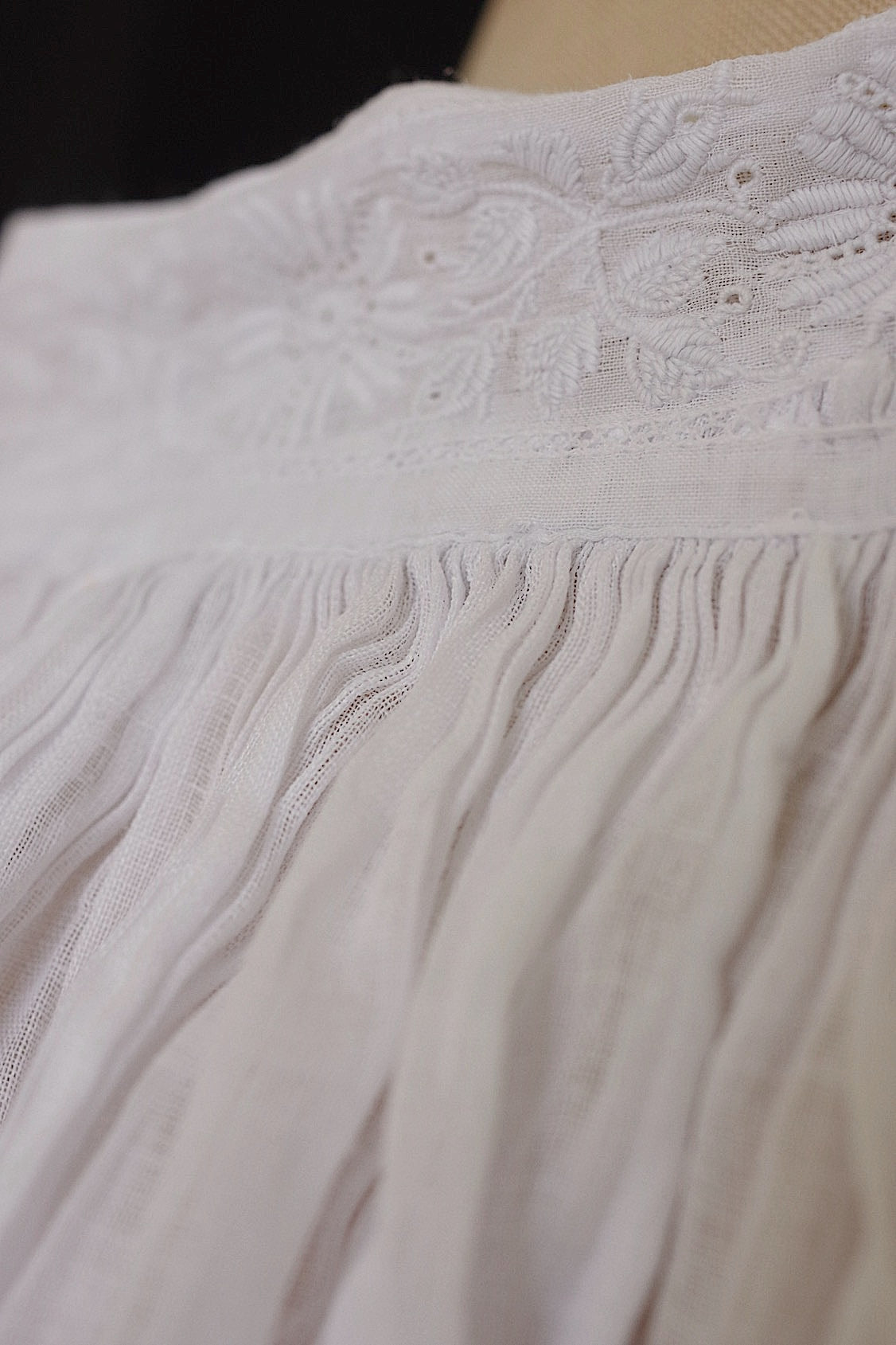 アンティーク教会チュニック　vêtement antique surplis Church Smock1 .FR a l'epoque