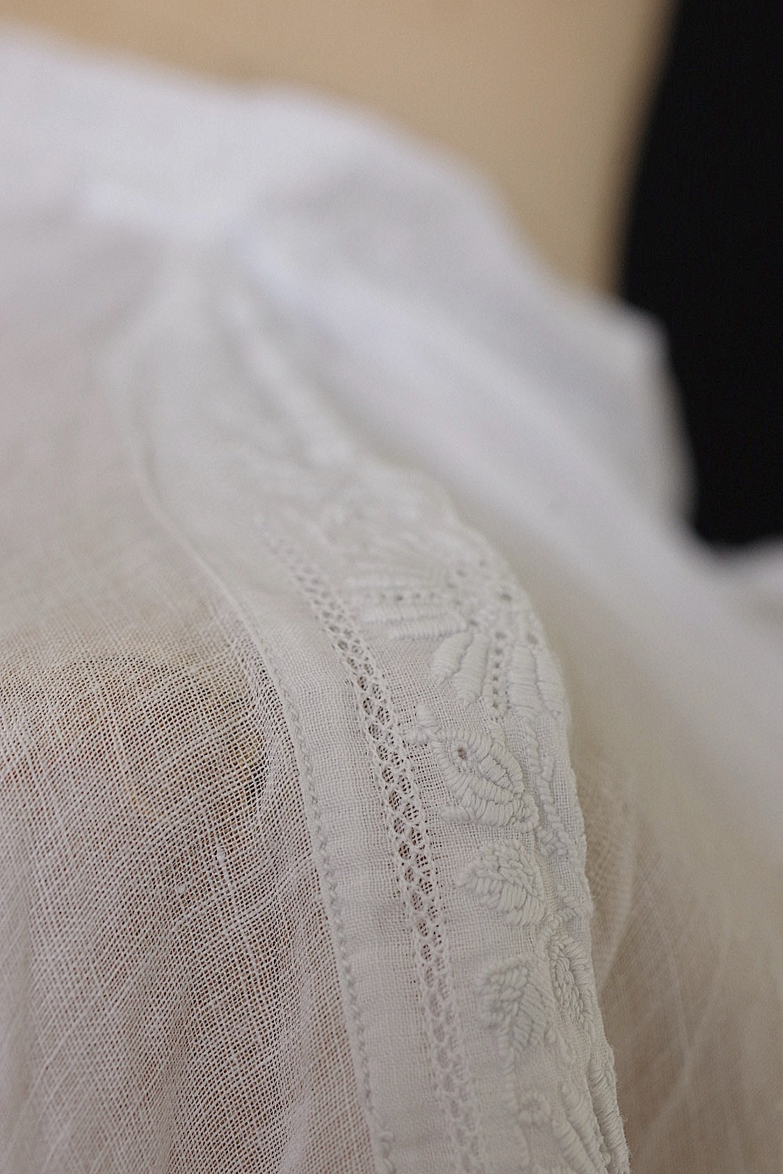 アンティーク教会チュニック　vêtement antique surplis Church Smock1 .FR a l'epoque