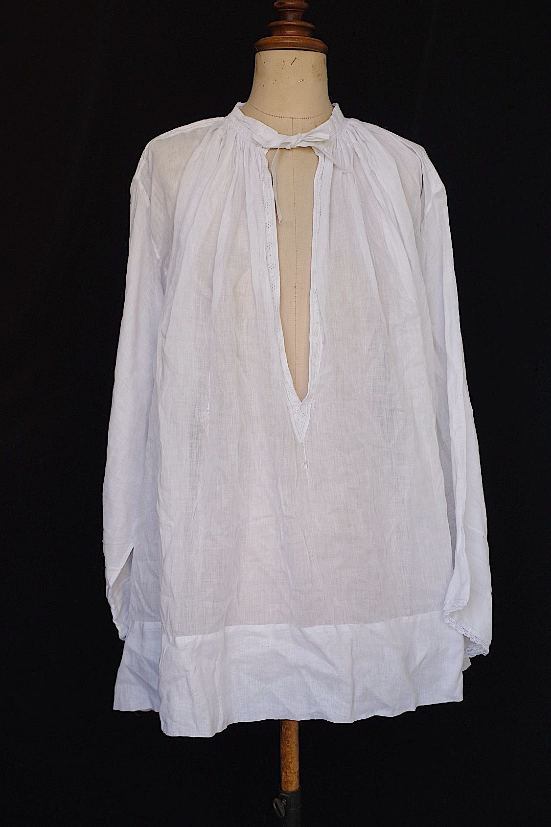 アンティーク教会チュニック　vêtement antique surplis Church Smock2 .FR a l'epoque