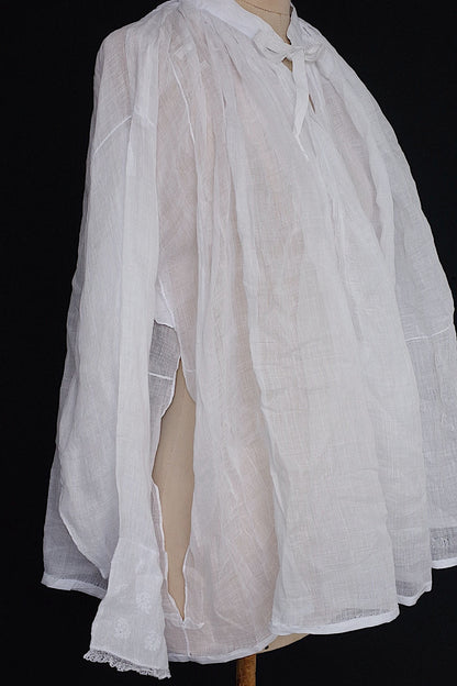 アンティーク教会チュニック　vêtement antique surplis Church Smock3 .FR a l'epoque