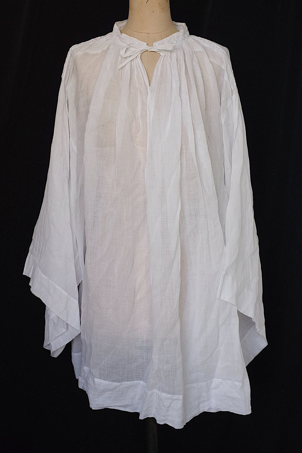 アンティーク教会チュニック　vêtement antique surplis Church Smock4 .FR a l'epoque