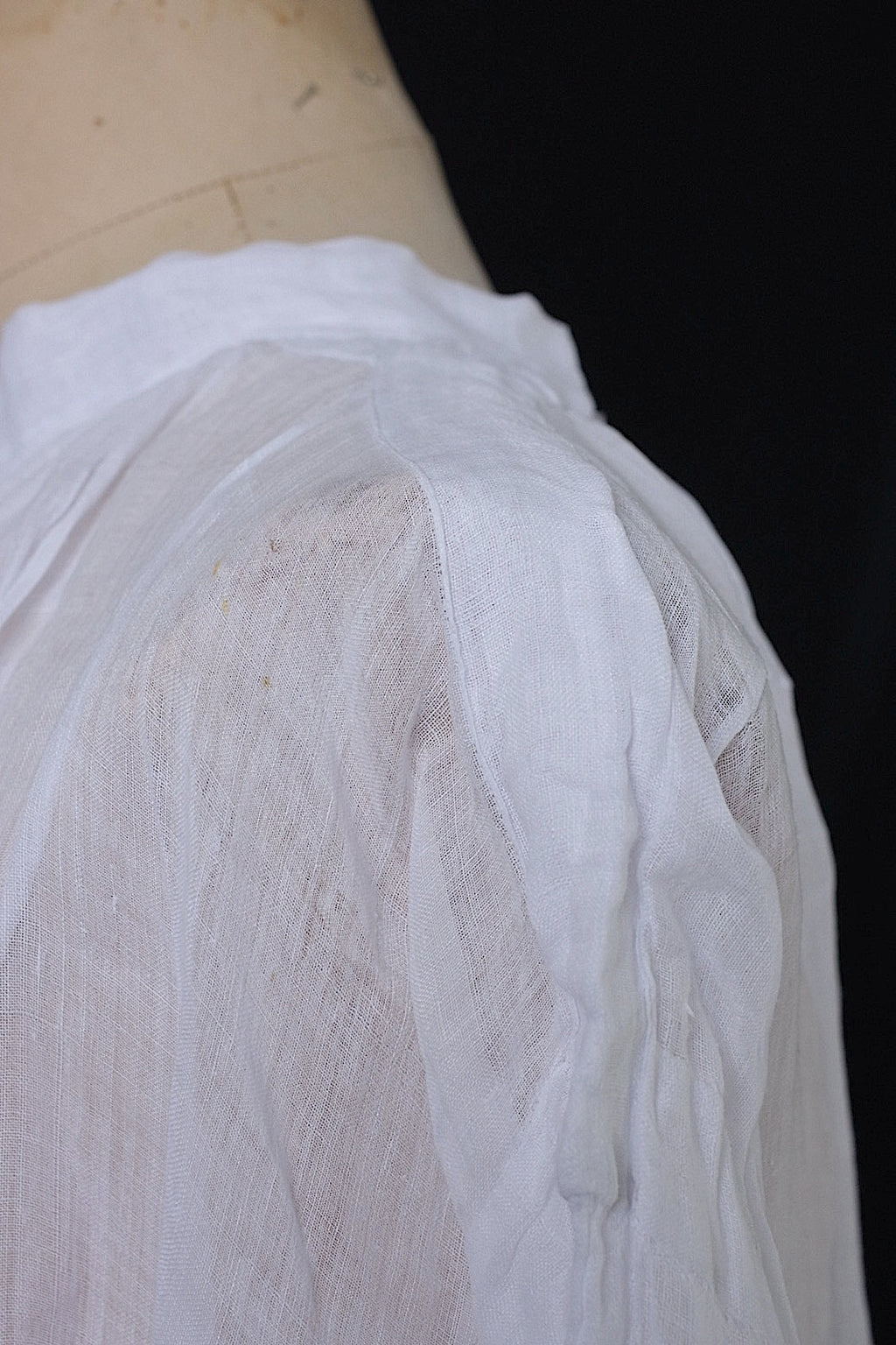 アンティーク教会チュニック　vêtement antique aube Church Smock5 .FR a l'epoque