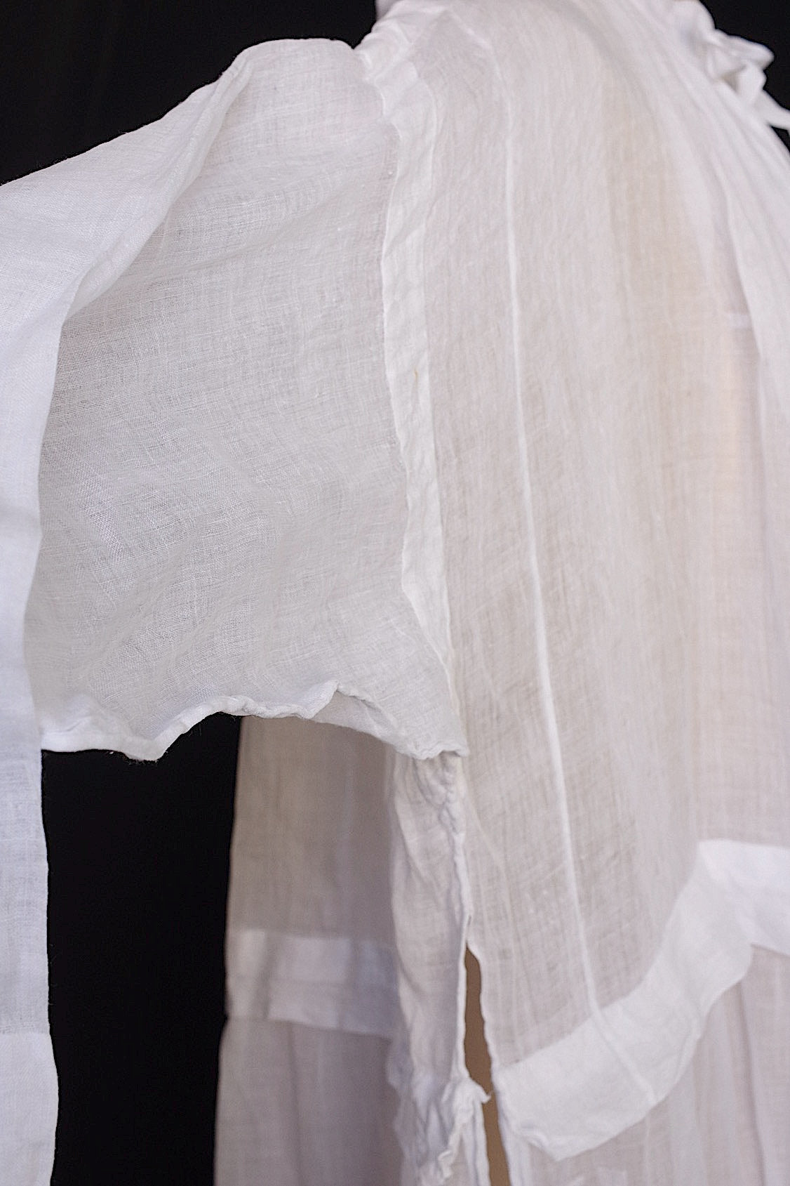 アンティーク教会チュニック　vêtement antique aube Church Smock5 .FR a l'epoque