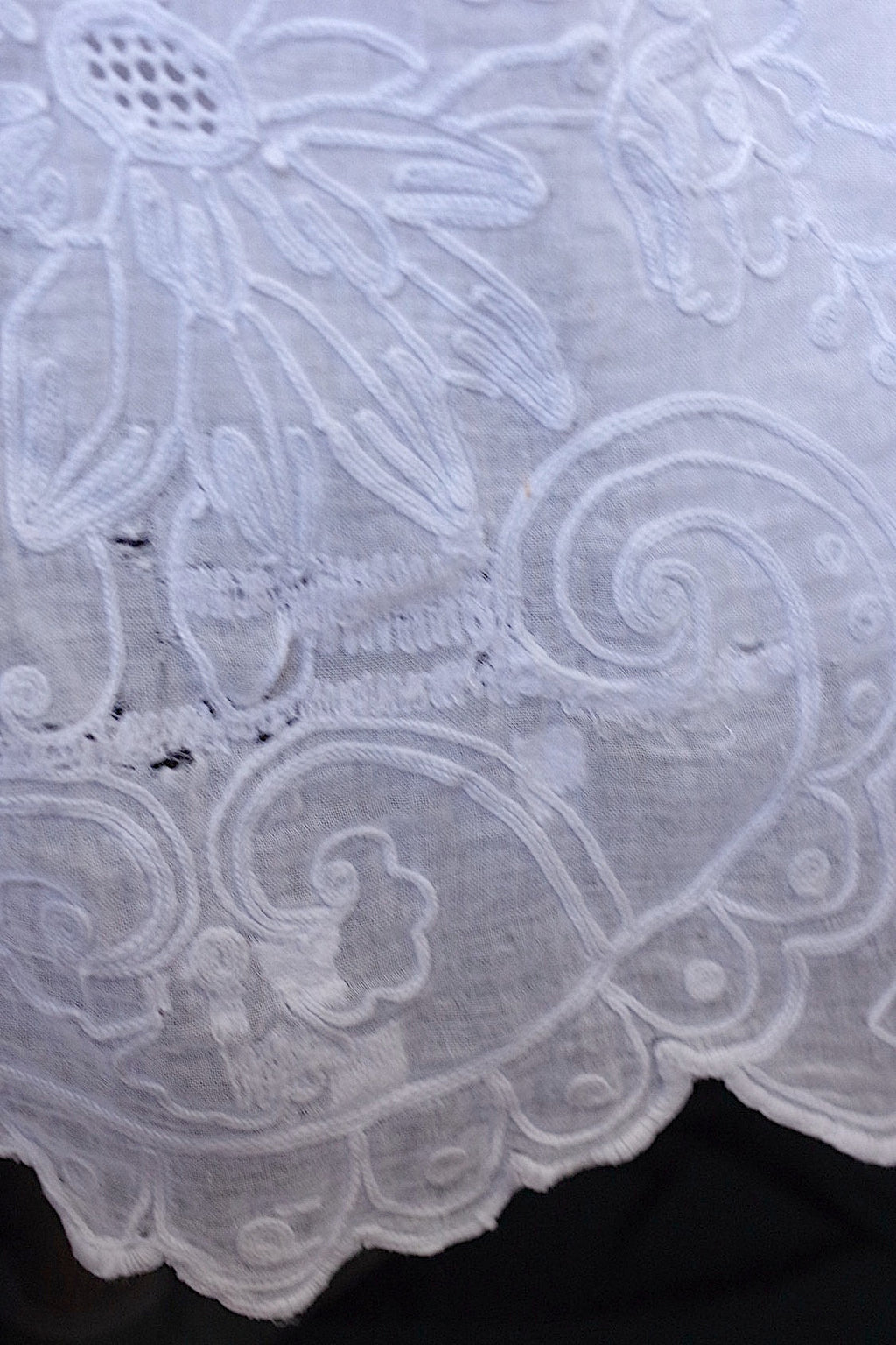 アンティーク教会チュニック　vêtement antique aube Church Smock5 .FR a l'epoque