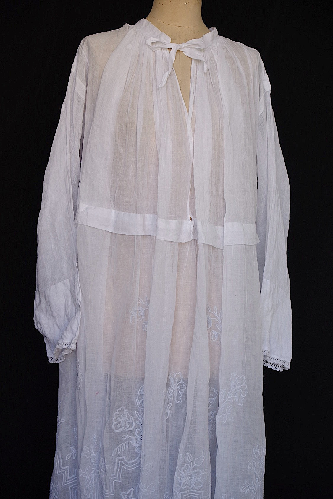 アンティーク教会チュニック　vêtement antique aube Church Smock5 (Copy) .FR a l'epoque