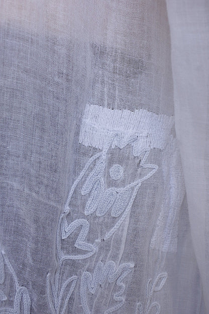 アンティーク教会チュニック　vêtement antique aube Church Smock5 .FR a l'epoque