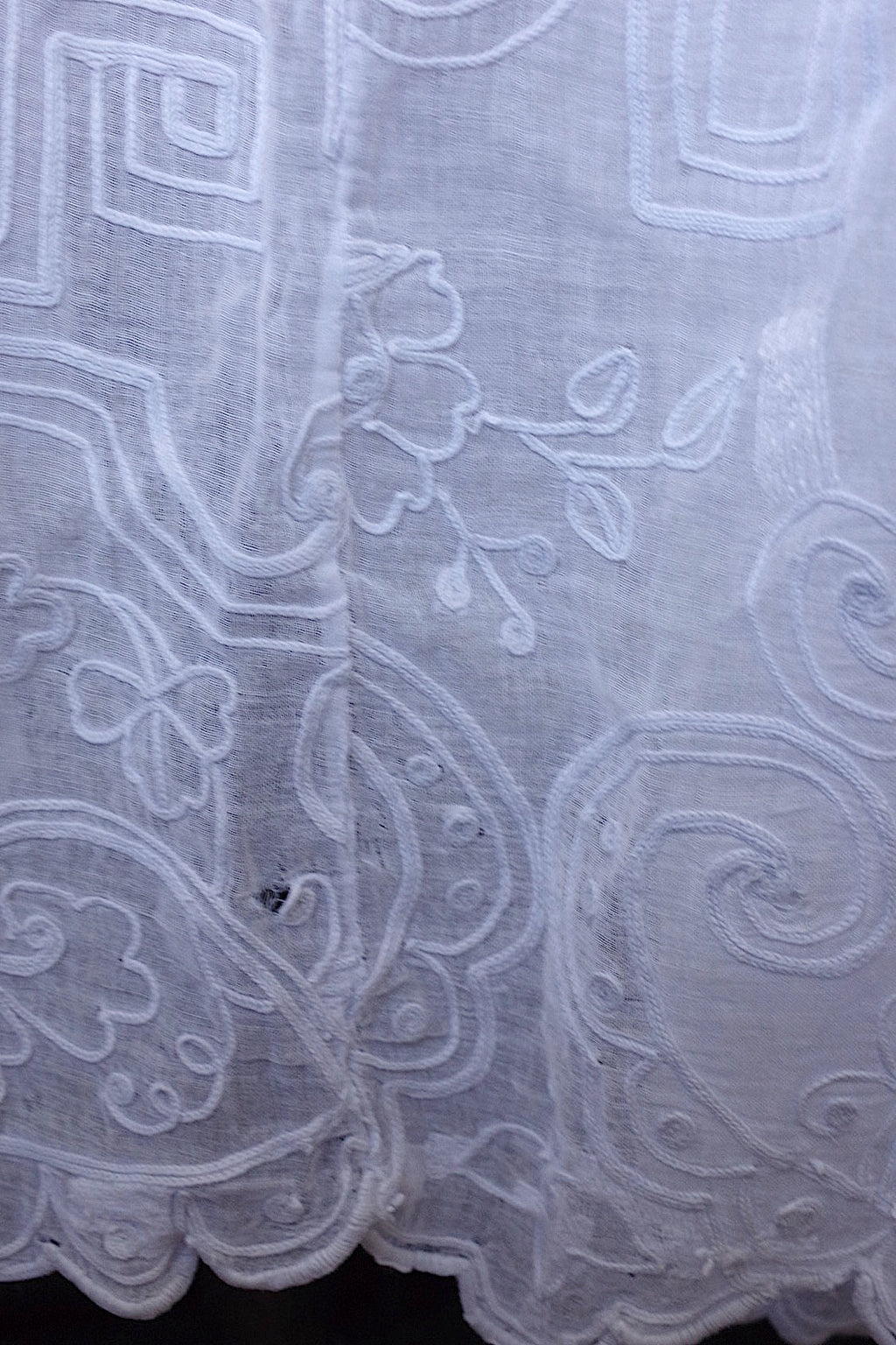 アンティーク教会チュニック　vêtement antique aube Church Smock5 .FR a l'epoque