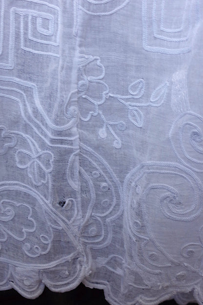 アンティーク教会チュニック　vêtement antique aube Church Smock5 .FR a l'epoque