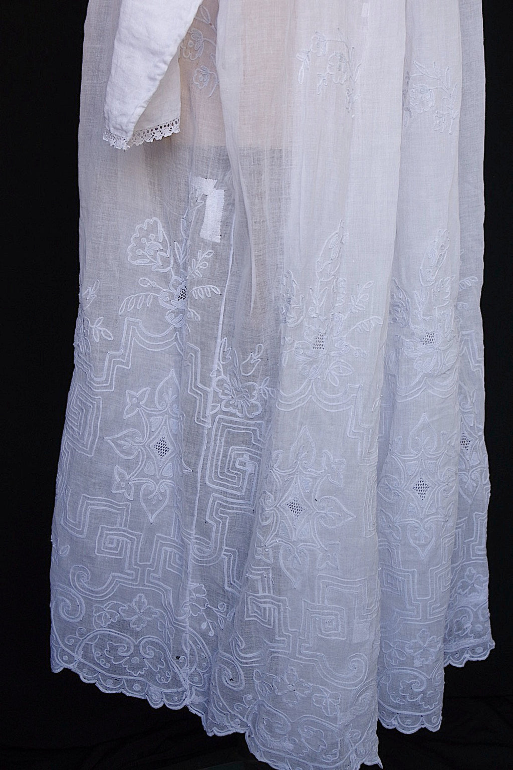 アンティーク教会チュニック　vêtement antique aube Church Smock5 .FR a l'epoque