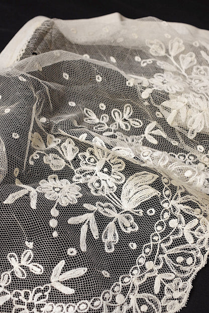 アンティークレース dentelle antique bas d'aube 177cm .FR a l'epoque