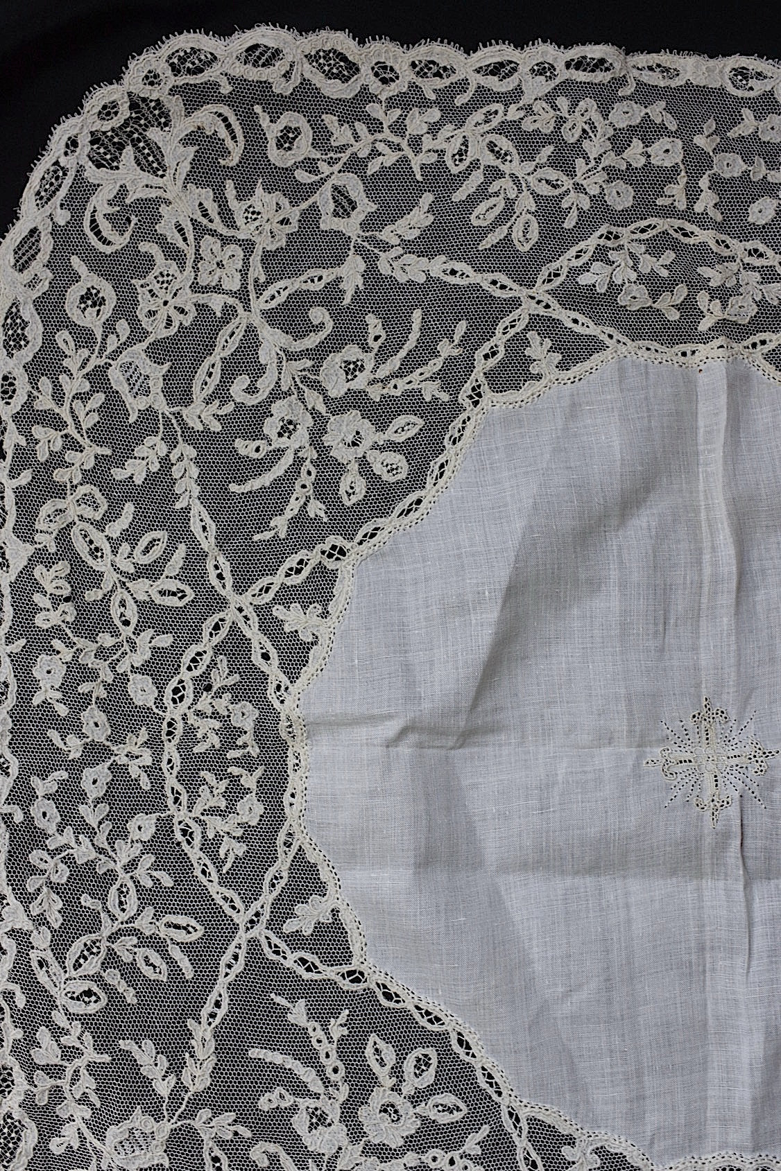 アンティークレース dentelle antique レース装飾ドイリー3 .FR a l'epoque